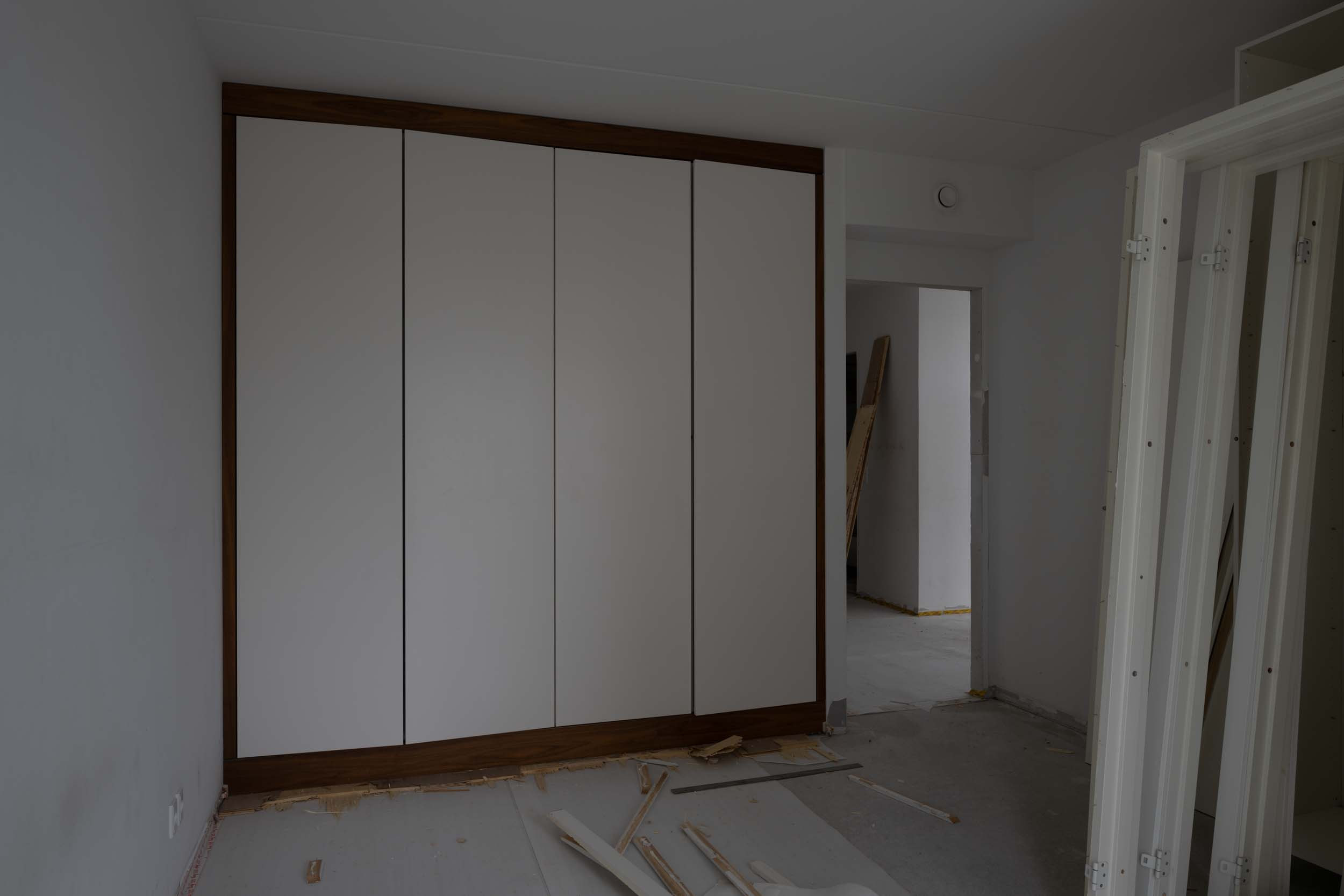 Soveværelse før totalrenovering