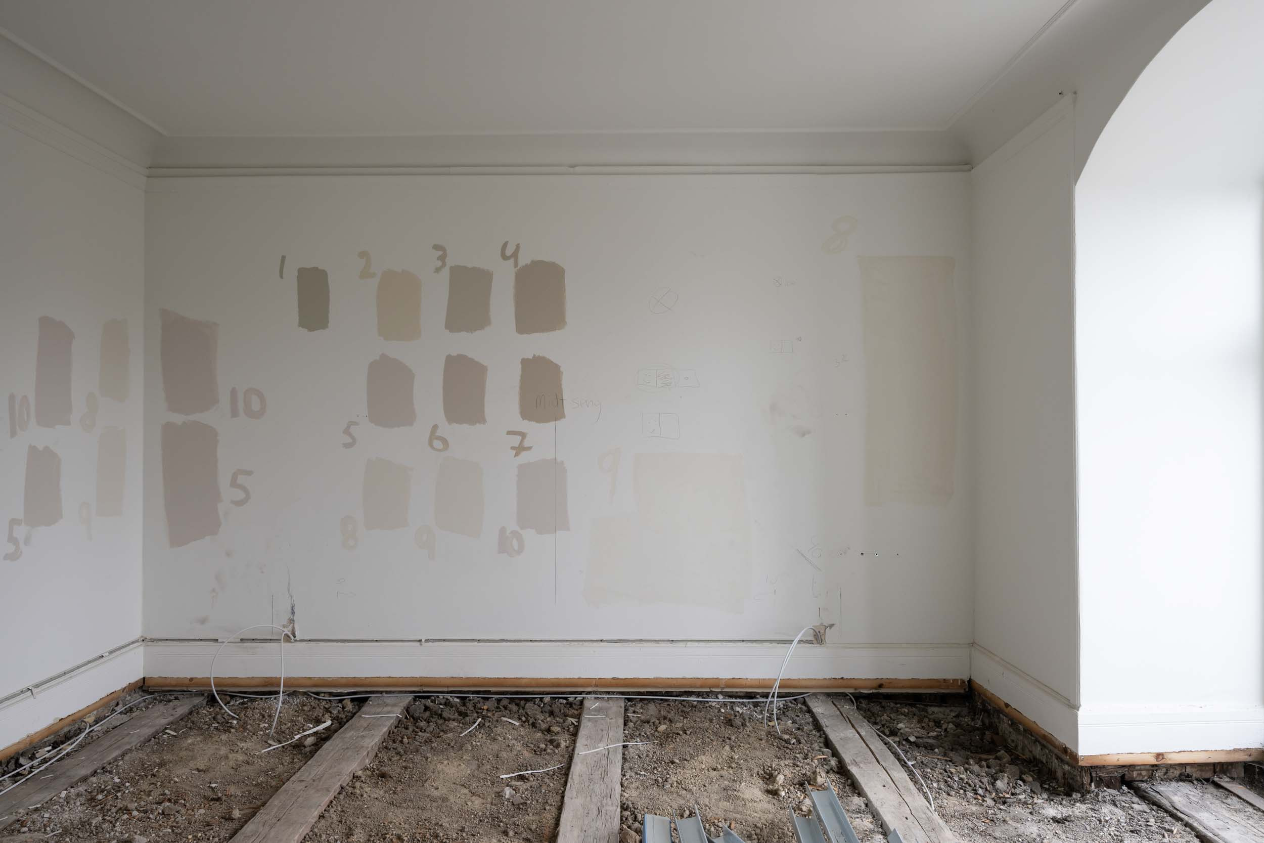 Soveværelse før indbygget garderobe