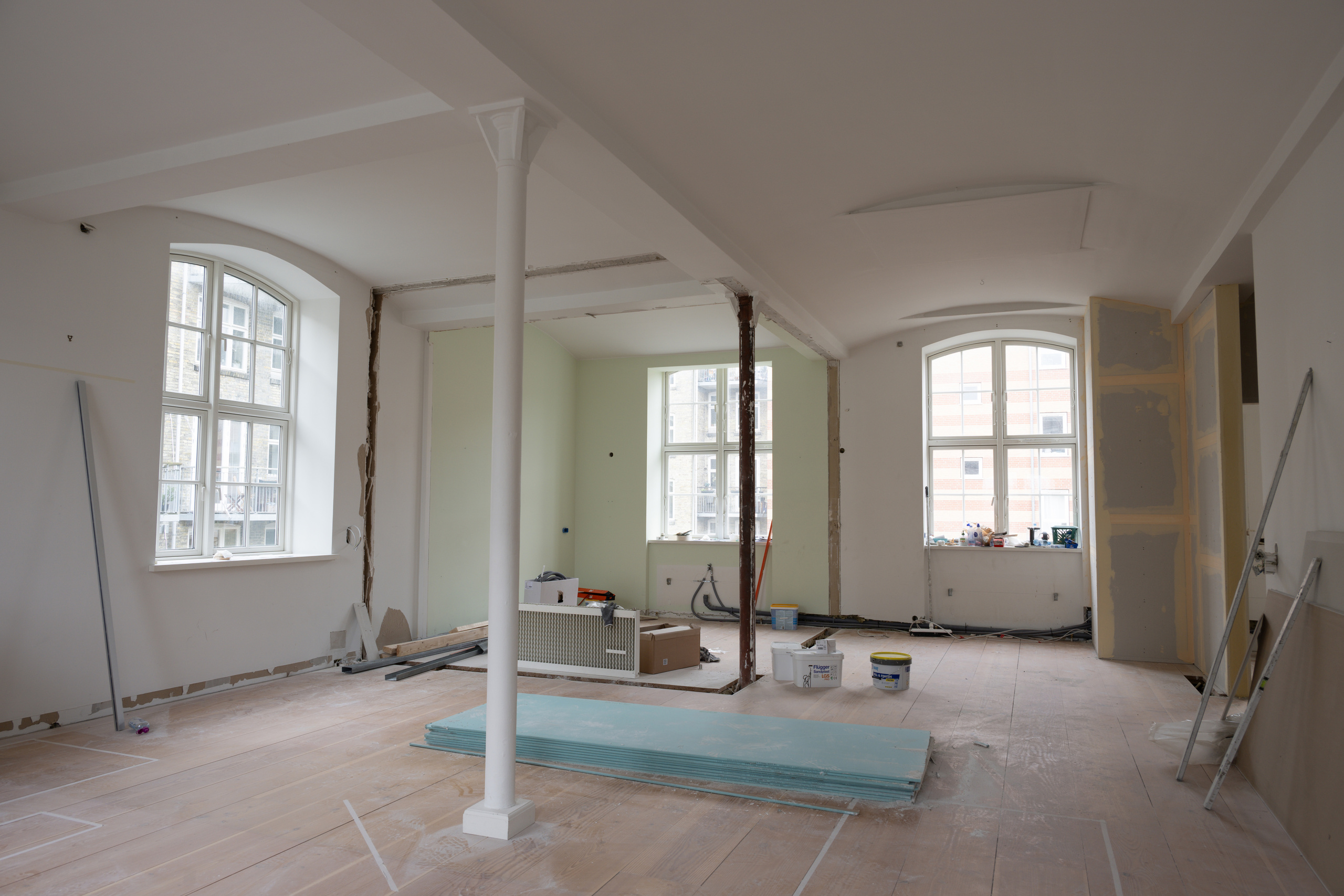 Køkkenområdet før renoveringen