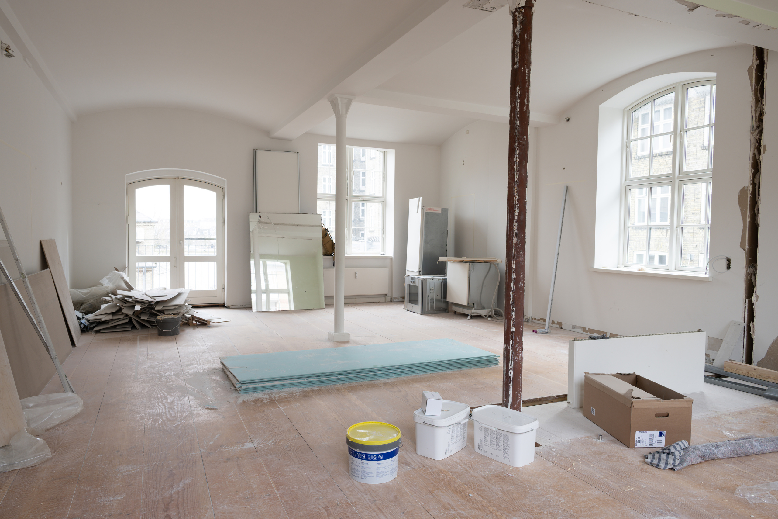 Opholdsrum før renoveringen